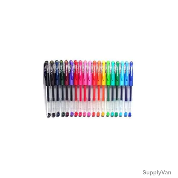 Uni-Ball Gel Roller Pen Set, UM-151, Signo, 0.3MM Tip, Assorted Colors, 12 Pcs/Set