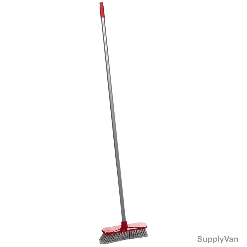 Royalford Floor Broom, RF8831, One Click, Plastic/Iron, 148CM Height, Red — image 1