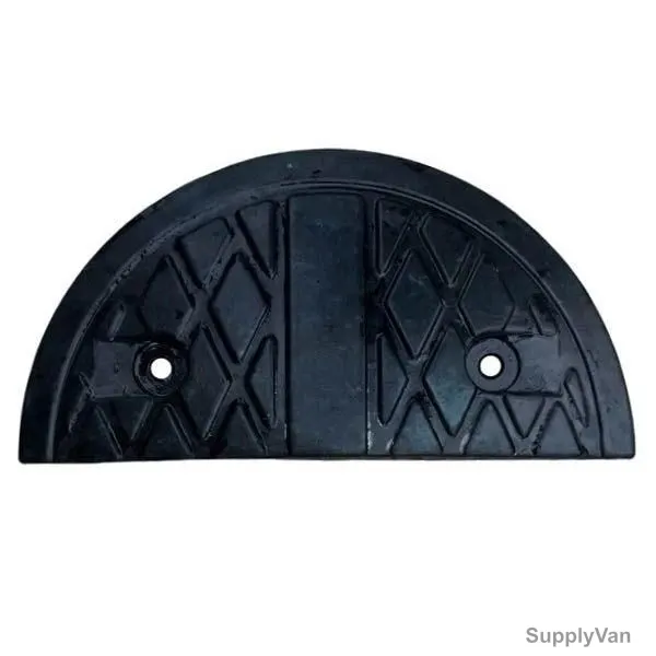 Warrior Speed Hump End Cap, Rubber, 400MM Width x 50MM Height x 250MM Length, Black — image 1