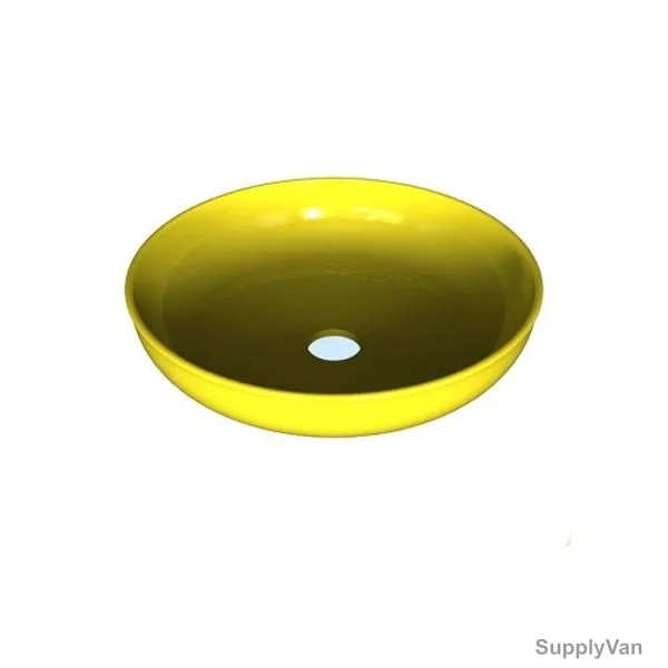 Matsuda Spare Basin For Eye Washer, F150, ABS Plastic, 11.5 Inch Dia, Yellow