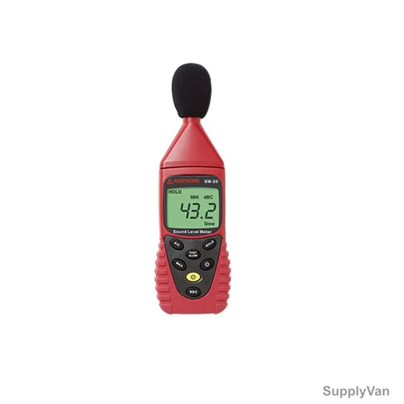 Amprobe Sound Meter, SM-20A, 31.5 Hz-8 kHz, Red — image 1