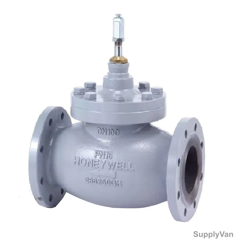 Honeywell Three-Way Flanged Linear Electric Valve Actuator, V5050A2114, 6 Inch, PN16, Grey