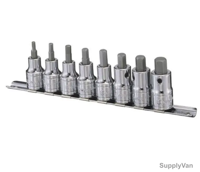 Genius Metric Hex Bit Socket Set, BS-408H, 8PCS