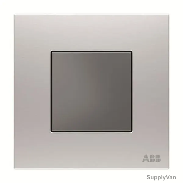 ABB Wall Plate, AM50444-ST, Millenium, 1 Gang, Silver