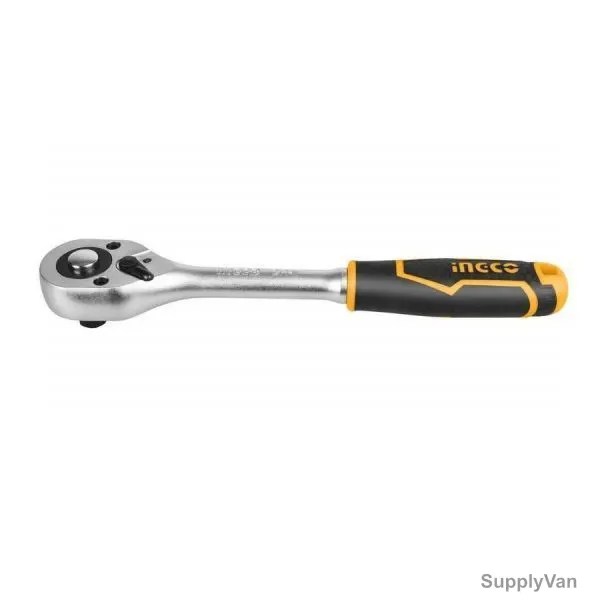 Ingco Ratchet Wrench, HRTH0814, 1/4 Inch Drive, 72T, 155MM Length — image 1