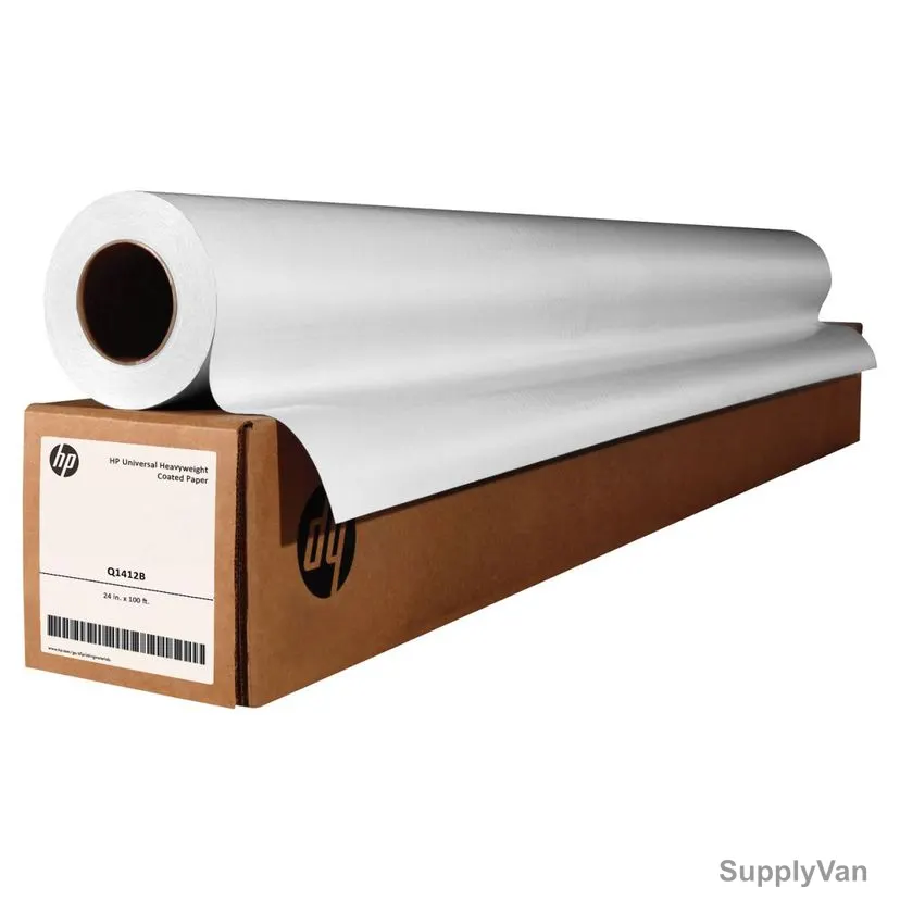 HP Universal Heavyweight Coated Paper, Q1412B, Matte, 30.5 Mtrs Length x 610MM Width, White