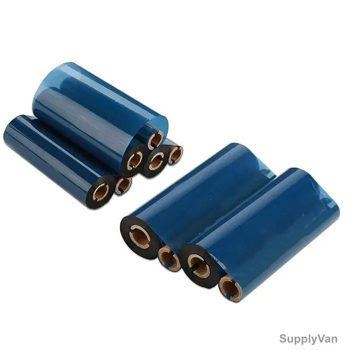 Thermal Transfer Wax Ribbon, 110MM Dia x 74 Mtrs, Blue — image 1