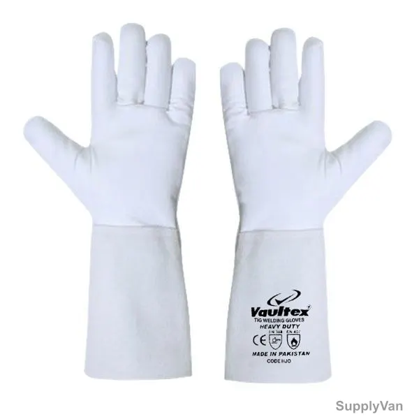 Vaultex Welding Gloves, HJO, Free Size, White