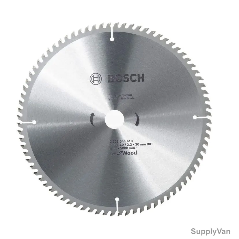 Bosch Wood Circular Saw Blade, 2608644410, Eco, TCT, 80T, 30MM Bore Dia x 305MM Dia, 5 Pcs/Pack