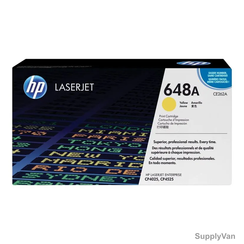 HP Original LaserJet Toner Cartridge, CE262A, 648A, Yellow — image 1
