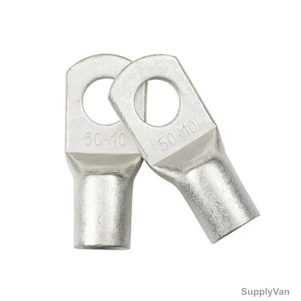Cable Lug, Copper, 50 SQ.MM x 10MM Stud Size, Tin Plated, 100 Pcs/Pack