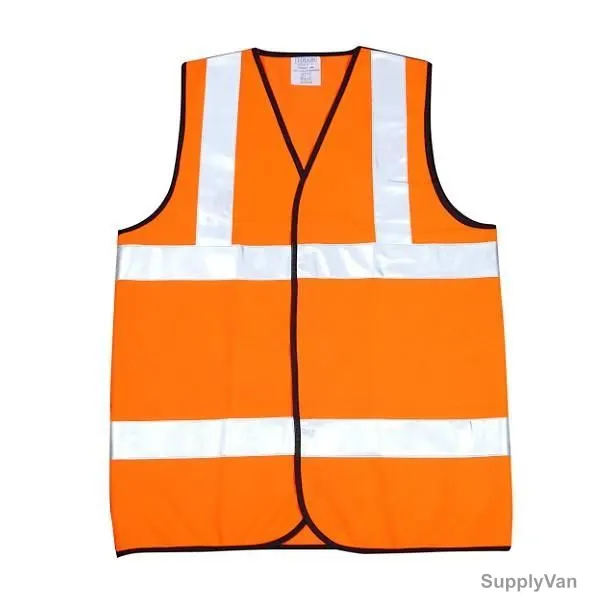 Safety and Safety Reflective Safety Jacket, KF-005, Fluorescent Orange