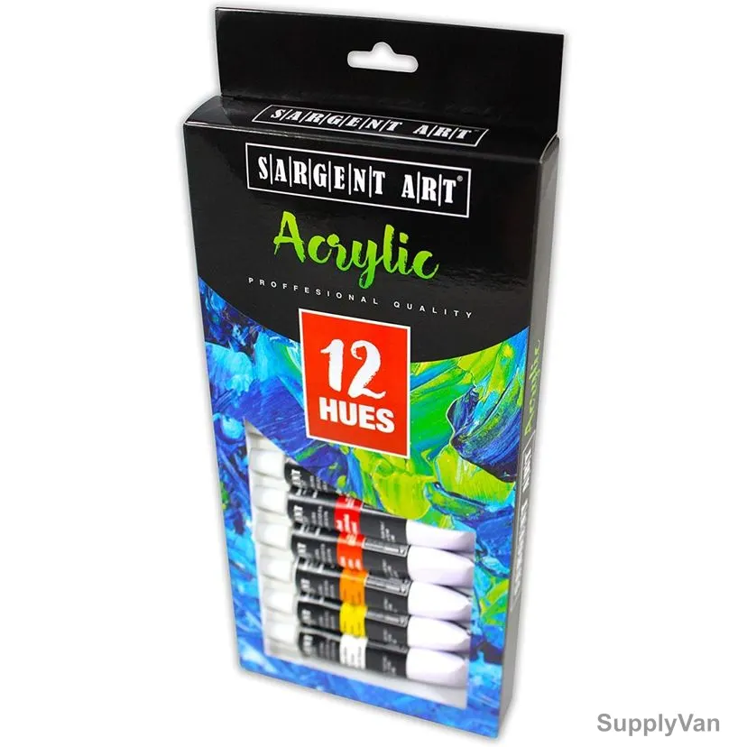 Sargent Art Premium Acrylic Tube Paint Set, SA23-0501, 12 Pcs/Set — image 1