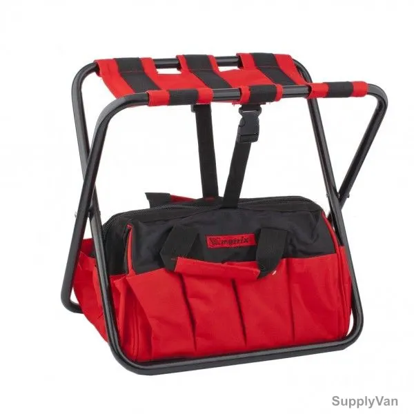 Mtx Folding Chair Tool Bag, 902499, 90 Kg Load Capacity, Black/Red — image 1