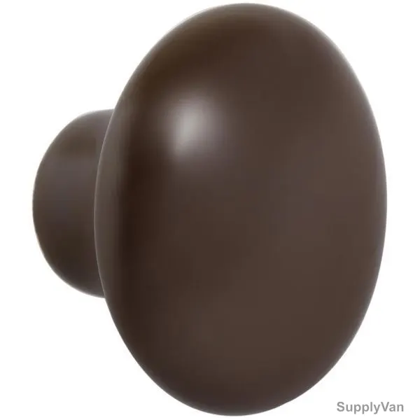 Cupboard Knob, 101 Plain, 25MM, Brown