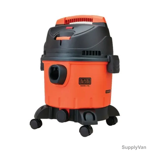 Black and Decker Wet and Dry Vacuum Cleaner, WDBD15-B5, 1400W, 15L, Orange and Black — image 1