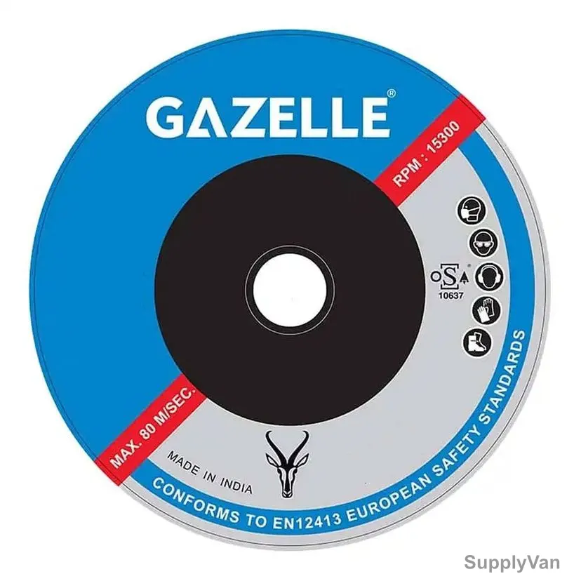 Gazelle Metal Grinding Disc, GMG4-Rapid, 100MM Dia x 16MM Bore Dia, 6MM Thk