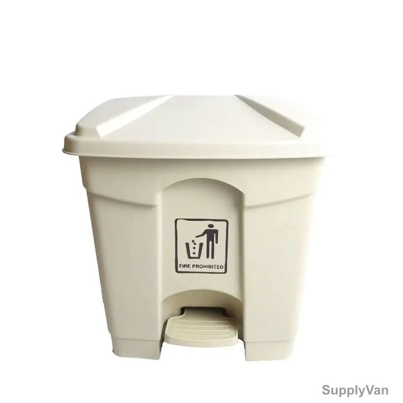 Akc Garbage Bin With Pedal, CHGC05E-30, Plastic, 30 Ltrs, Beige