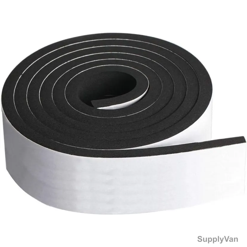 Single Side Foam Tape, 3MM Thk, 96MM Width x 5 Yards Length, Black/White — image 1