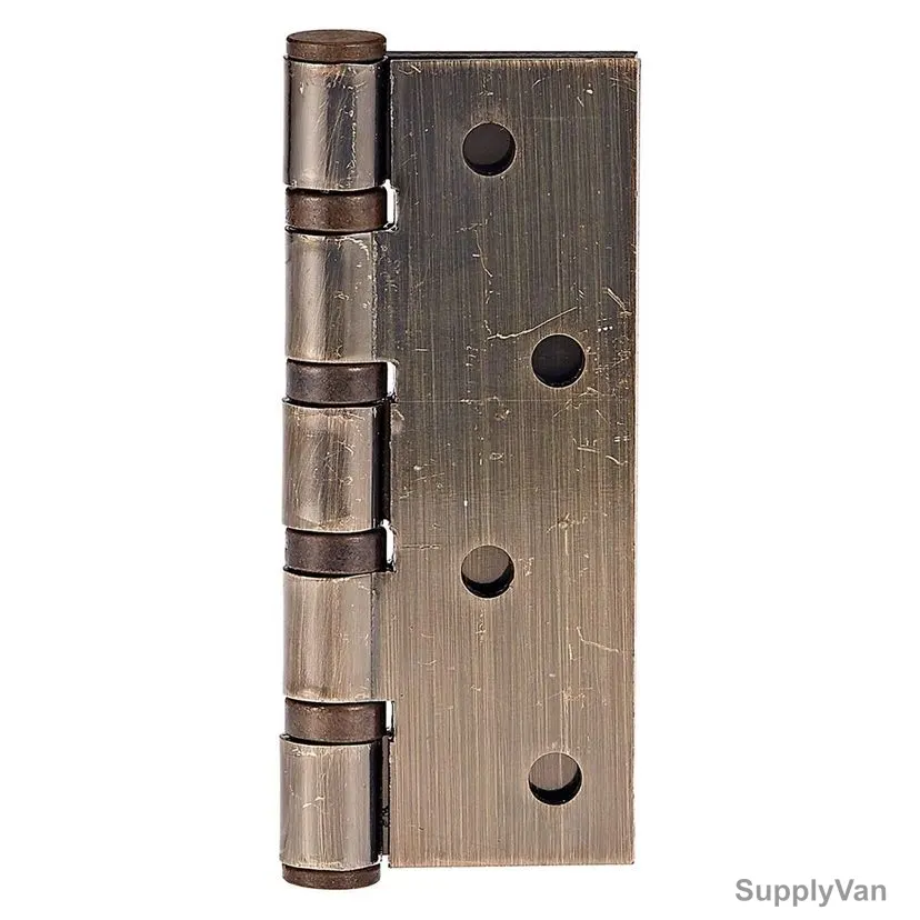 ACS MS Steel Hinge, AB-MS-Pair, Antique Brass