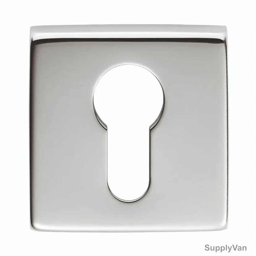 Dorfit Euro Profile Key Hole, DTES002-SN, Stainless Steel, 53MM Width x 53MM Length, Satin — image 1