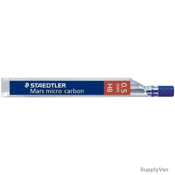Staedtler Mars Micro Carbon Pencil Lead, ST-250-05-HBBK2D, 0.5MM Tip Size, Blue, 24 Pcs/Pack