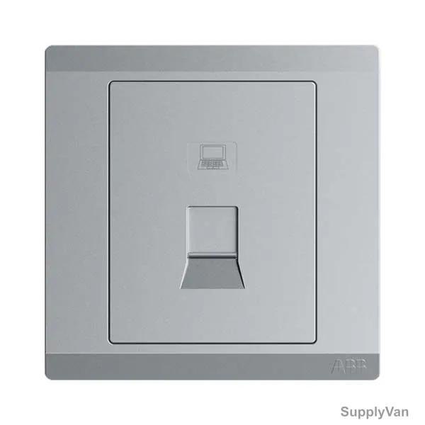 Abb Data Socket Outlet, BL331-G, lnora, 1 Gang, RJ45, Cat 5e, Classic Grey — image 1