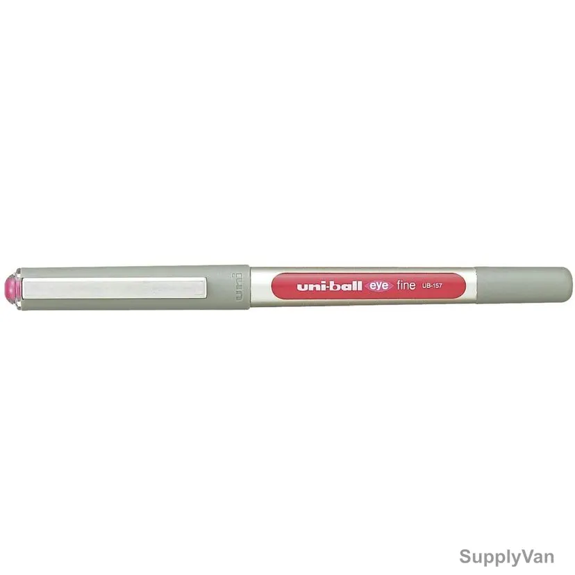 Uni-Ball Roller Ball Pen, UB157, Eye, 0.5MM, Pink, 12 Pcs/Pack