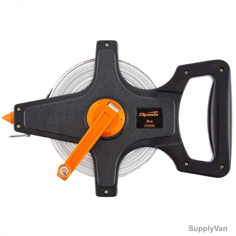 Sparta Geodetic Measuring Tape With Open Body, 314355, PVC, 30 Mtrs x 10MM, Black