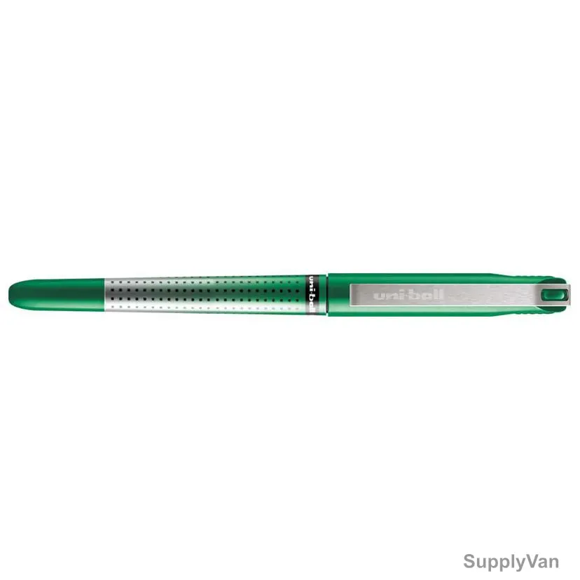 Uni-Ball Ball Point Pen, UB185S-GN, Eye Needle, 0.5MM Tip, Green, 12 Pcs/Pack