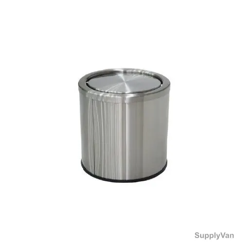 Brooks SS Swing Top Bin With Finger Print Resistance, BKS-SS-SWG-915, 25 x 25CM