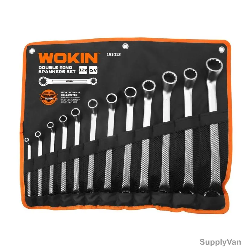 Wokin Double Ring Spanner Set, SHGT-W-151012, 12 Pcs/Set