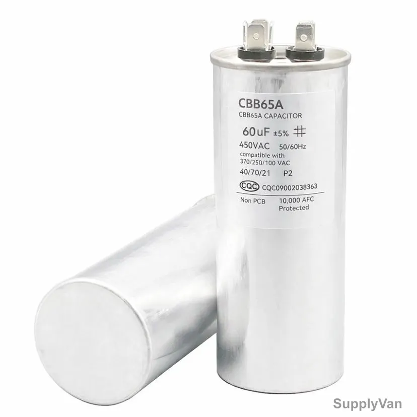 Motor Run Capacitor, 100-450V, 60 uF — image 1