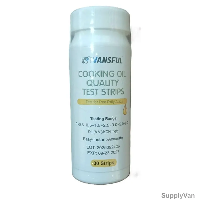 Vansful Cooking Oil Quality Test Strip, CS20251003, 0-6 Percent Range, 30 Strips/Pack — image 1