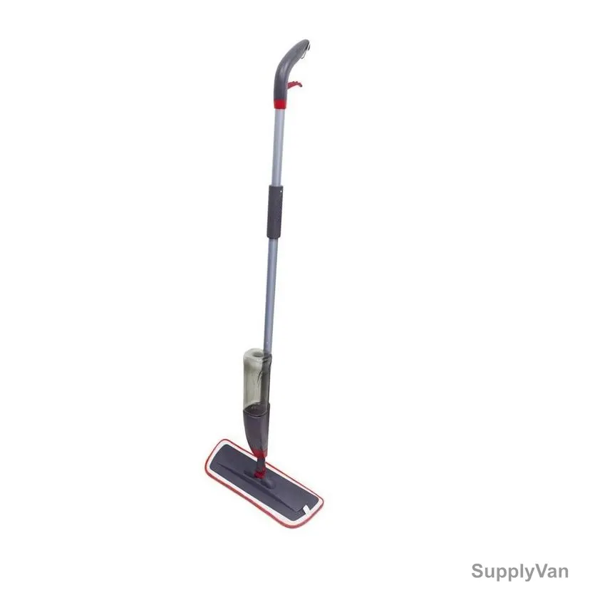 Akc Spray Mop With 125CM Handle Length, PV08, Plastic, 38CM, 500ML Capacity, Dark Grey