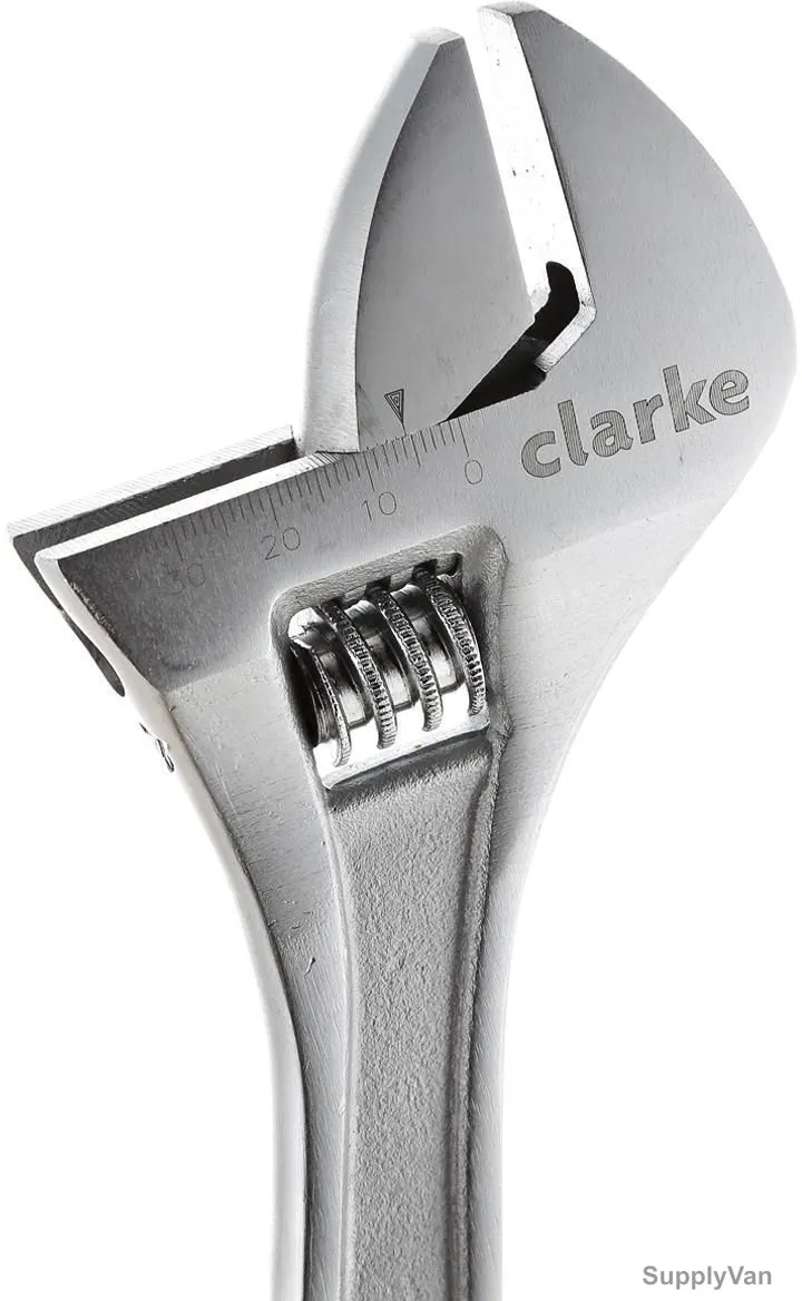 Clarke Adjustable Wrench, AW15C, 50MM Jaw Capacity, 15 Inch Length