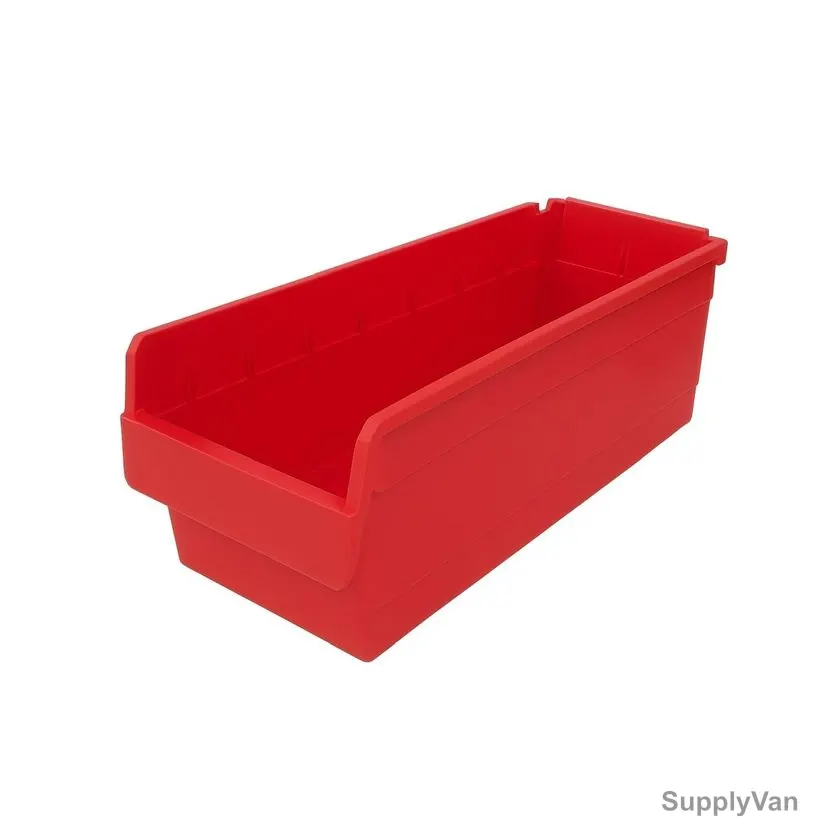Storage Bin, EPBIN-EP5220, 200MM Height x 200MM Width x 500MM Length, 20 Kg Weight Capacity, Red