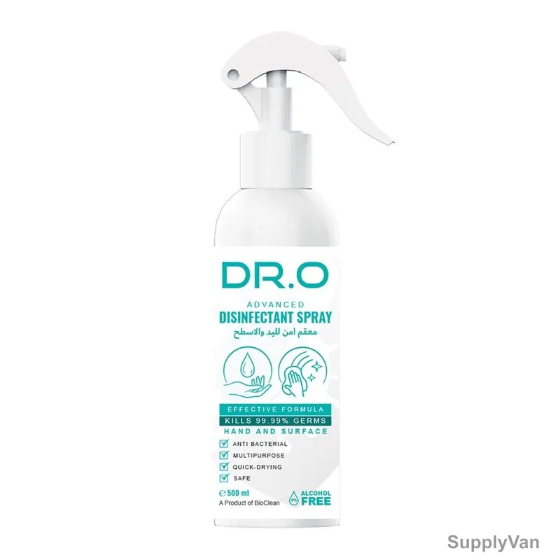 Dr. O Non Alcoholic Disinfectant Spray, 500ML, 12 Pcs/Pack