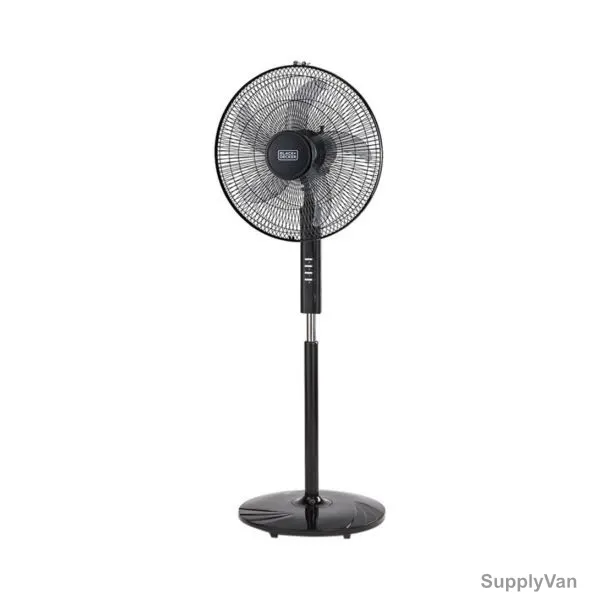 Black and Decker Pedestal Stand Fan, FS1620-B5, 60W, 16 Inch, Black — image 1