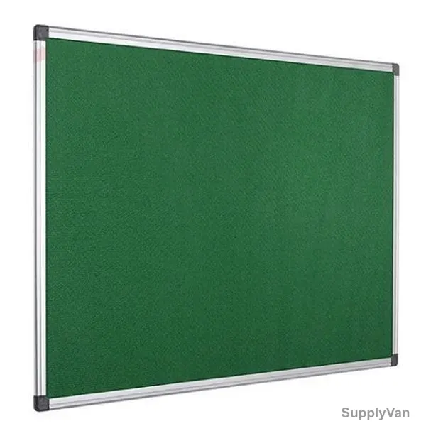 Deluxe One Sided Felt Board, 120 x 90CM, Green