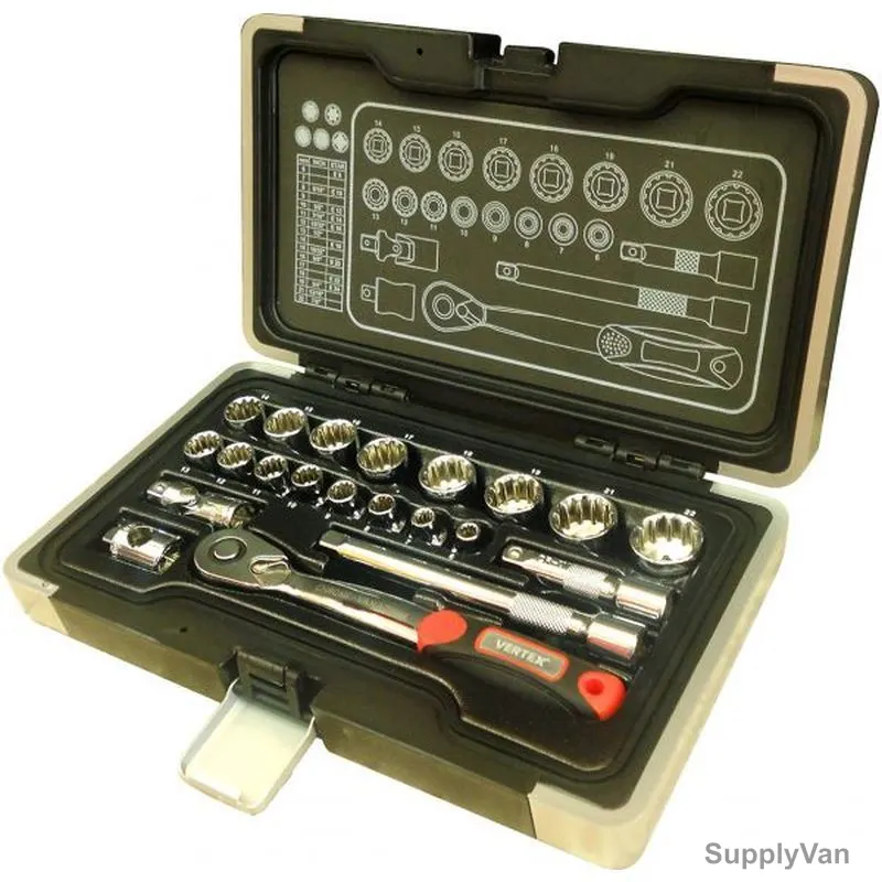 Vertex Socket Set, VXSS3821, 21PCS