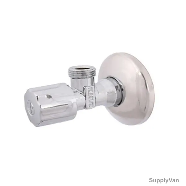 Schloesser Angle Valve, 71061550001, 7106, Brass, 3/8 x 1/2 Inch