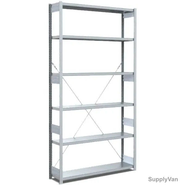 Bito Boltless Shelving W/ 6 Shelves, 10-17044, 2500 x 300MM, Galvanised — image 1