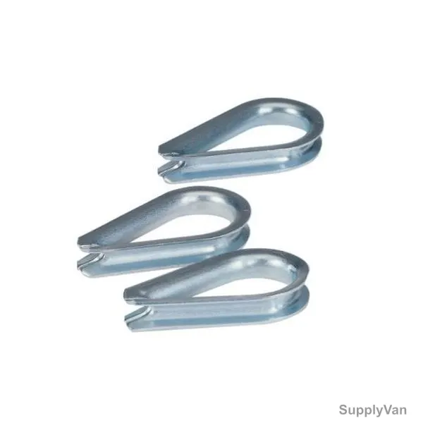 Schmersal Wire Thimble, Stainless Steel, 3MM Dia, Silver