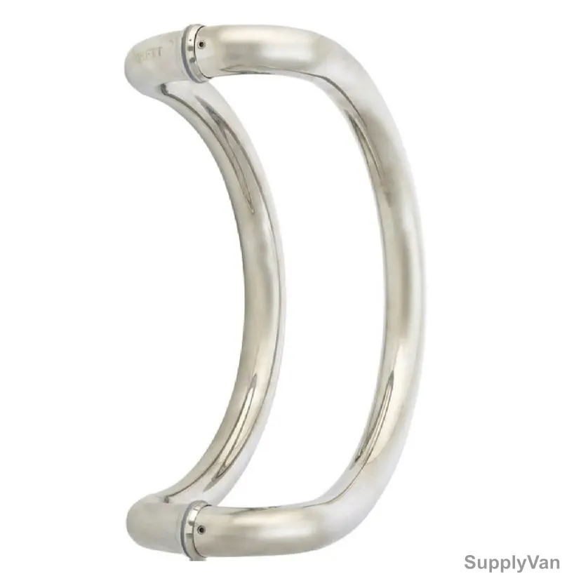 Dorfit Glass Door Handle, DT829, Stainless Steel, 8-15MM, Polished Finish — image 1