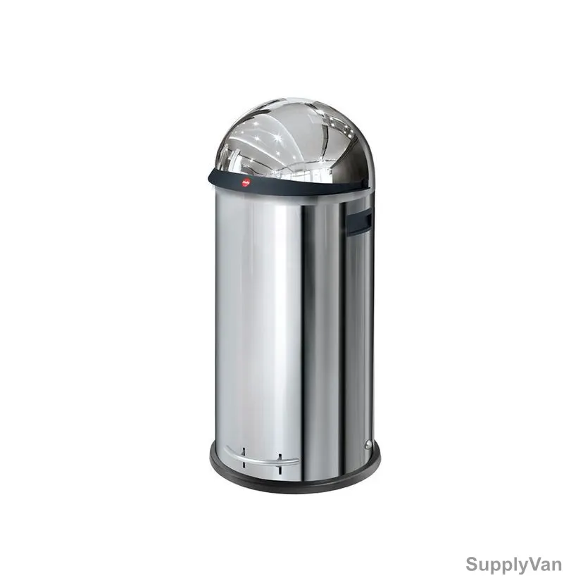 Hailo Pedal Waste Bin, HLO-0850-259, Kickvisier XL, 36 Litres, Silver