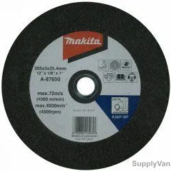Makita Abrasive Cut Off Wheel, A-87650, A36P, 305mm, PK25