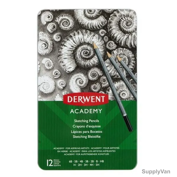 Derwent Academy Sketching Pencil Set, 2301946, 12 Pcs/Set — image 1