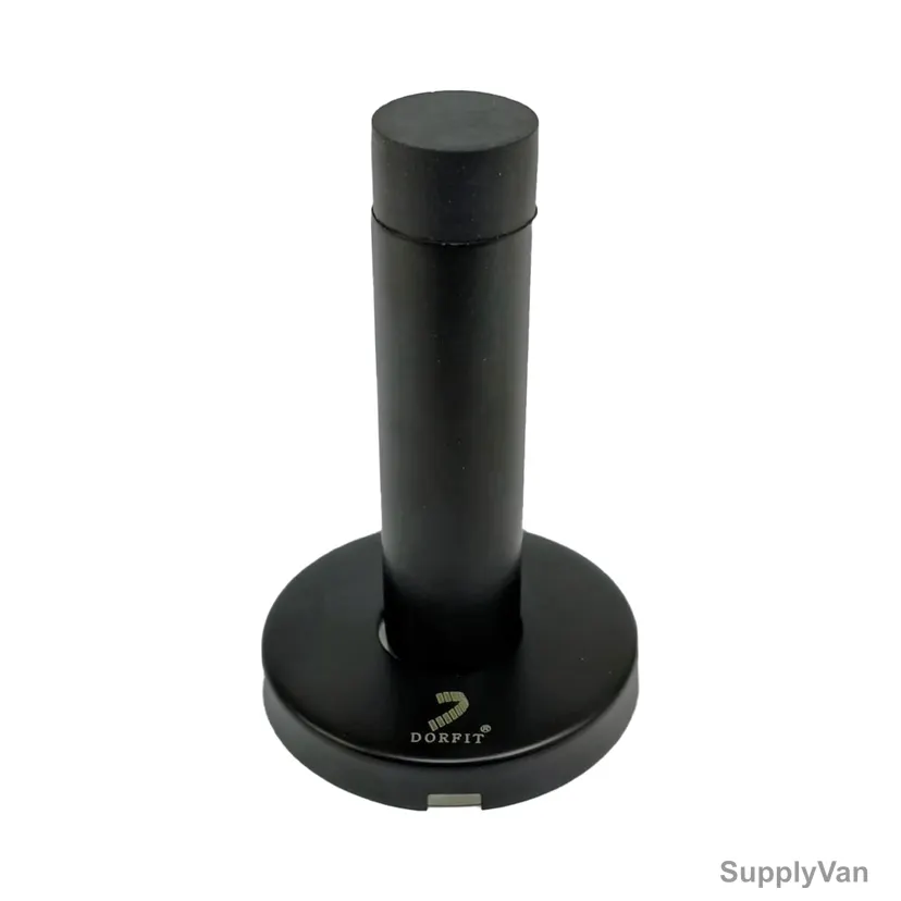 Dorfit Wall Mounted Door Stopper, DTDS016-MB, Stainless Steel, Matt Black Finish — image 1