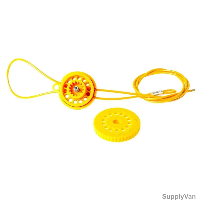 Loto-Lok Kab-O-Lok Cable Lockout Set, CL-KBLK-Y2-ST, 2 Mtrs, Yellow, 3 Pcs/Set